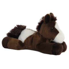 Aurora Paint Mini Flopsie Horse belly rest pose for easy play.