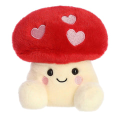 Aurora Palm Pals Aislyn heart mushroom toy—front view for on-the-go cuddles and collectability