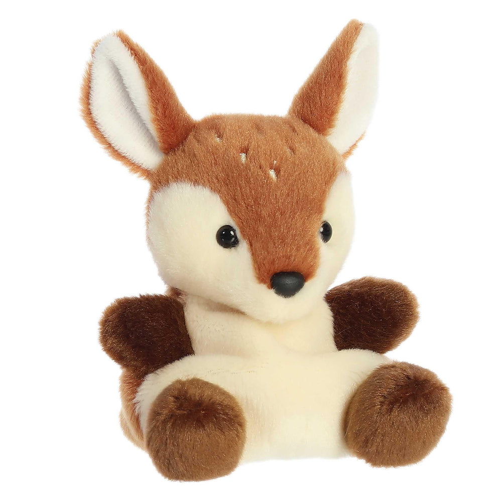 Aurora Dalia Fawn Palm Pals side view plush ideal for room decor