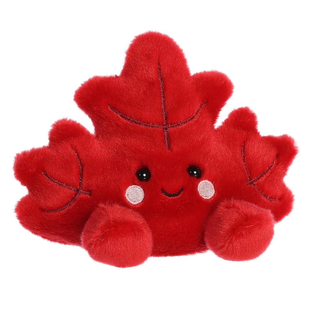 Aurora Palm Pals Fall Maple Leaf plush leaf-pattern detail adds cozy autumn vibes