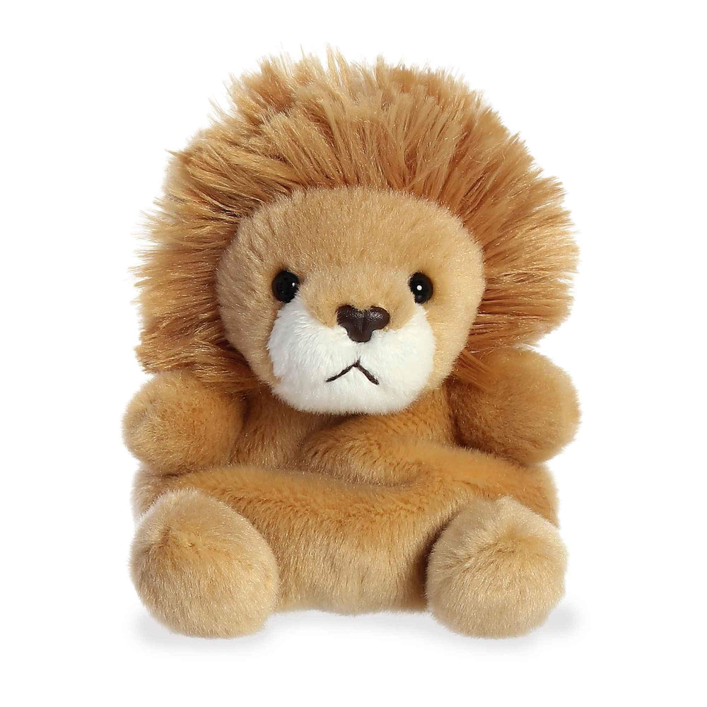 Aurora Leno Lion Palm Pals close-up showing soft plush texture for cozy play