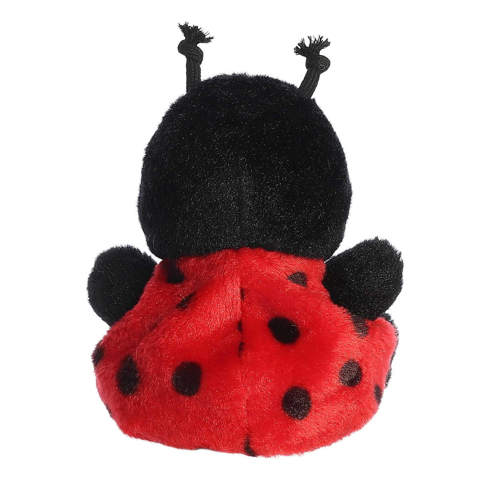 Aurora Palm Pals Ladybug with safe bean pellets for stable, kid-friendly play.