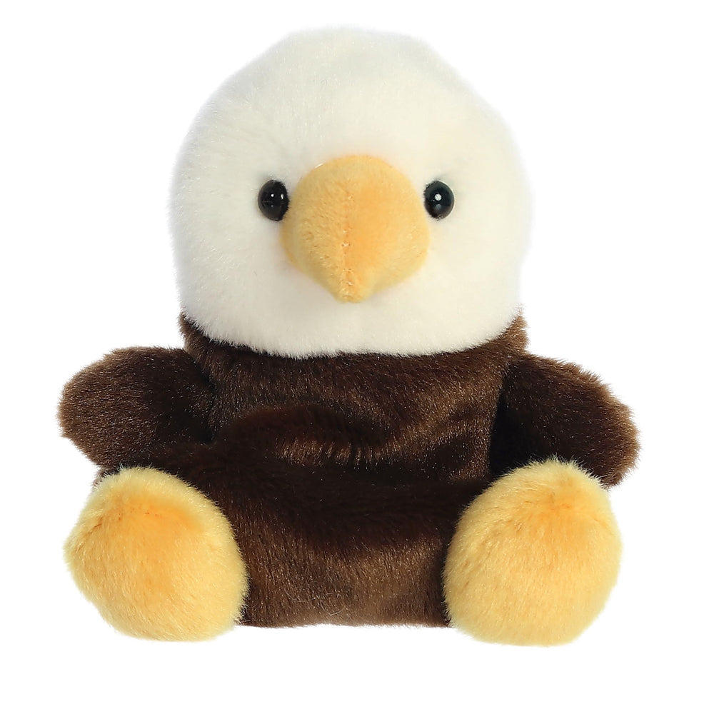 Aurora Palm Pals Murphy Bald Eagle plush, soft and compact for cuddling and display.
