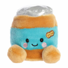 Aurora Petey Peanut Butter Palm Pal plush close-up showing soft fluffy texture for hugs