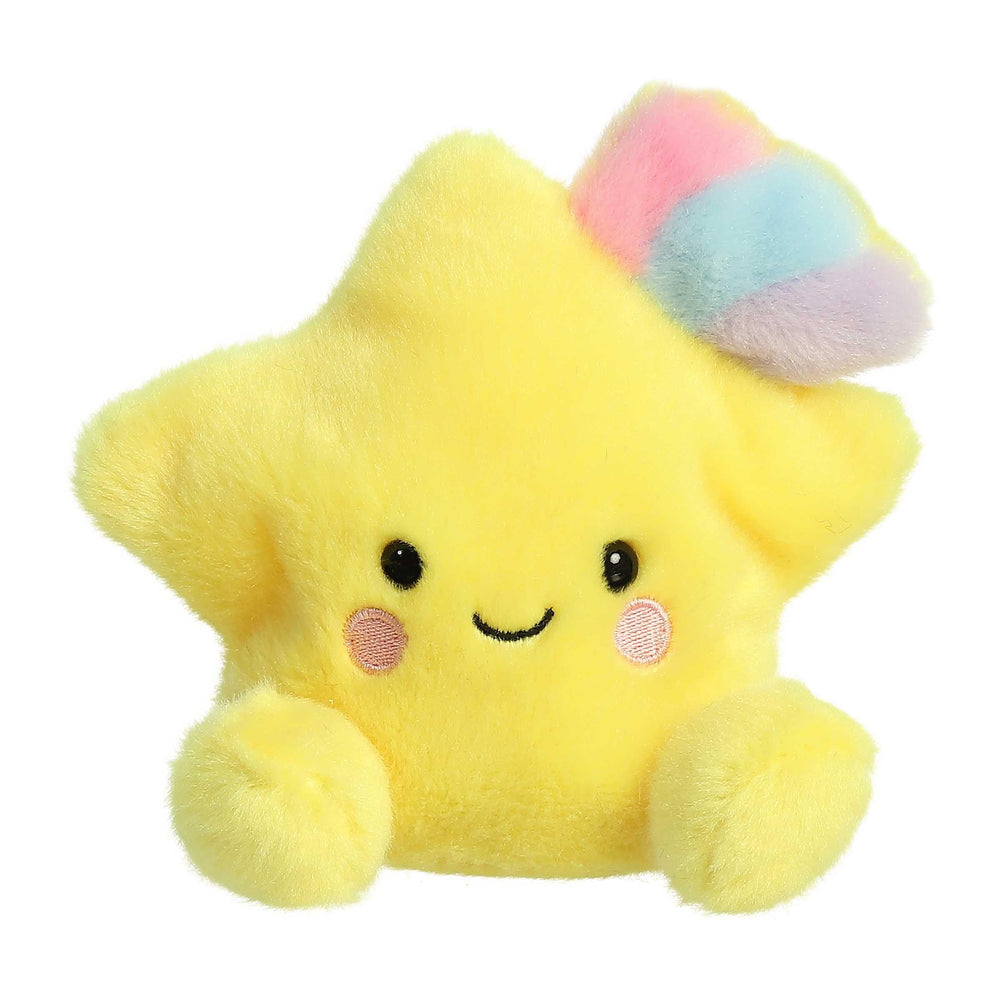 Aurora Pisces Star plush yellow with pastel trail for cuddles and decor