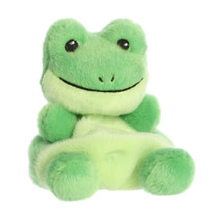 Ribbits Frog shows two-tone green colors for playful decor