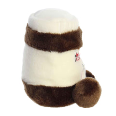 In-hand view of Aurora Silky Chocolate Spread plush shows compact size for travel.