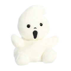 Aurora Boo Ghost palm plush in white, perfect as a tiny gift or desk-friendly decor.