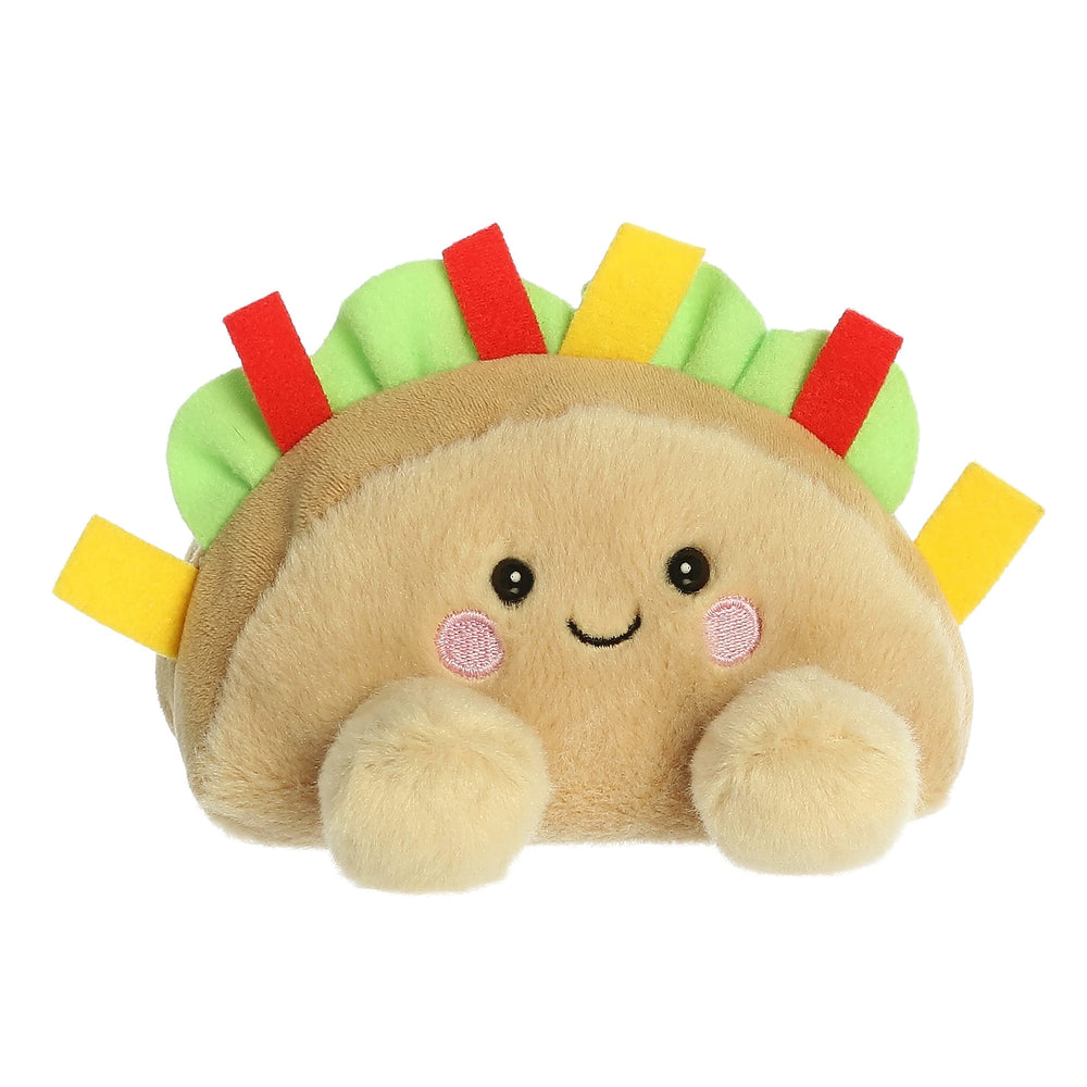 Aurora Palm Pals Fiesta Taco plush lettuce detail adds color to a kid's room