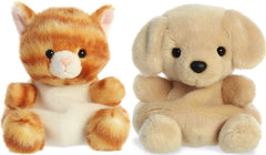 Aurora Palm Pals Meow Kitty plush with orange stripes for cozy hugs.