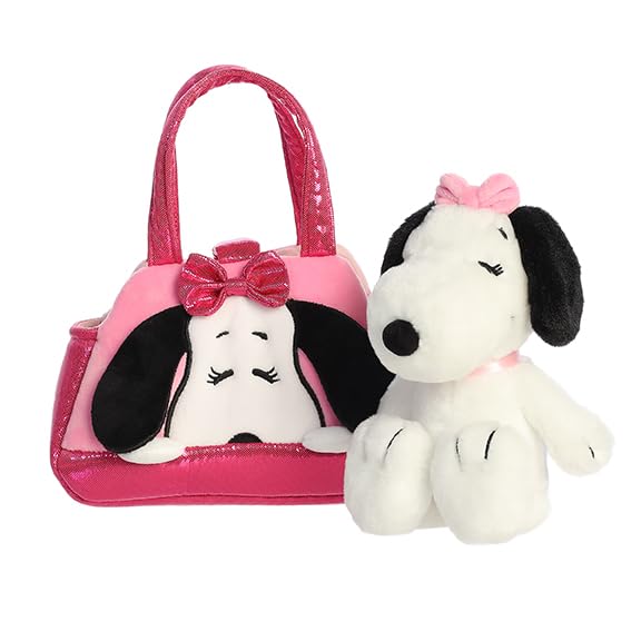 Aurora Belle eight-inch plush in scale with Peanuts characters for display.