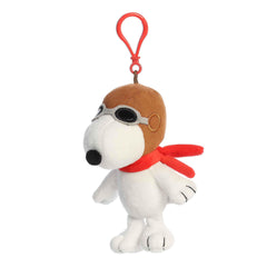 Aurora Peanuts Flying Ace clip-on on backpack for portable nostalgia.