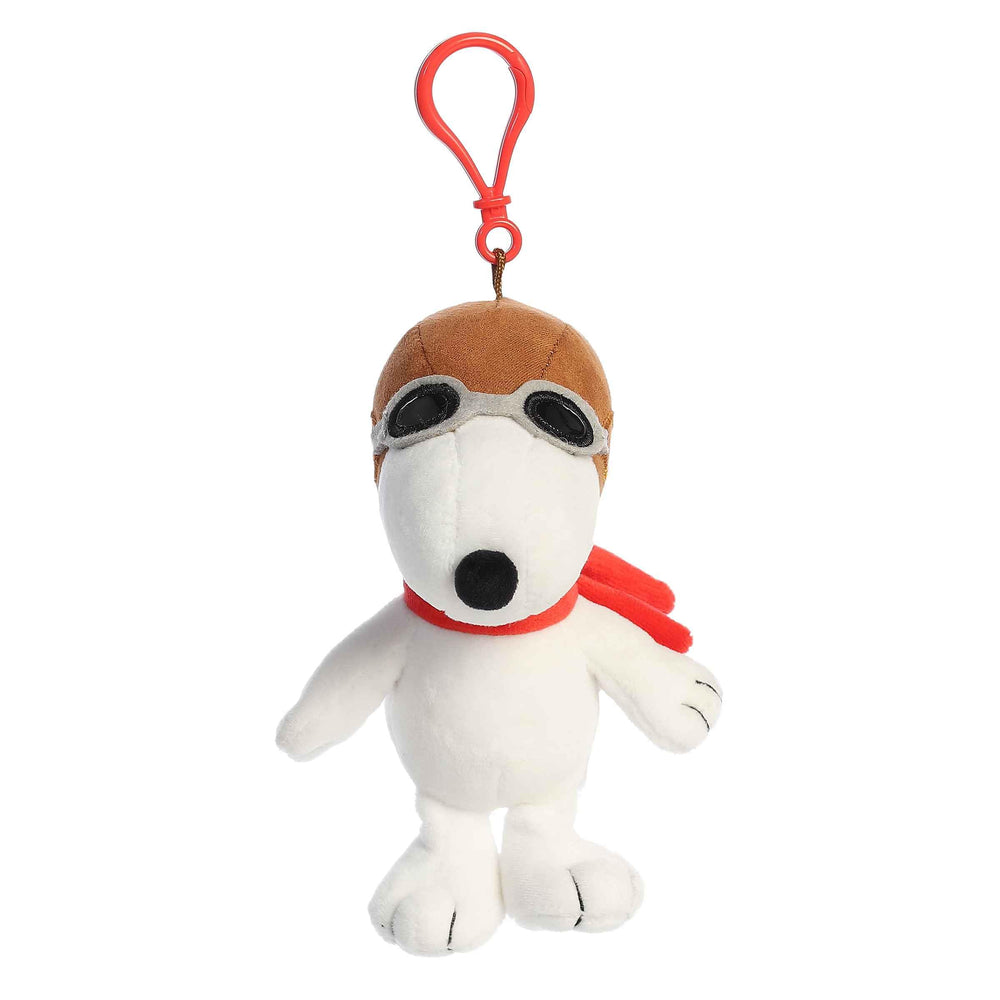 Aurora Peanuts Flying Ace goggles close-up; aviator detail for playful travel vibe.