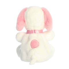 Aurora Snoopy Palm Pal in hand size, ideal for desktop or cuddle.
