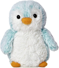 Aurora Pink and Blue Pom Pom Penguin 6-inch plush in packaging, ideal gift
