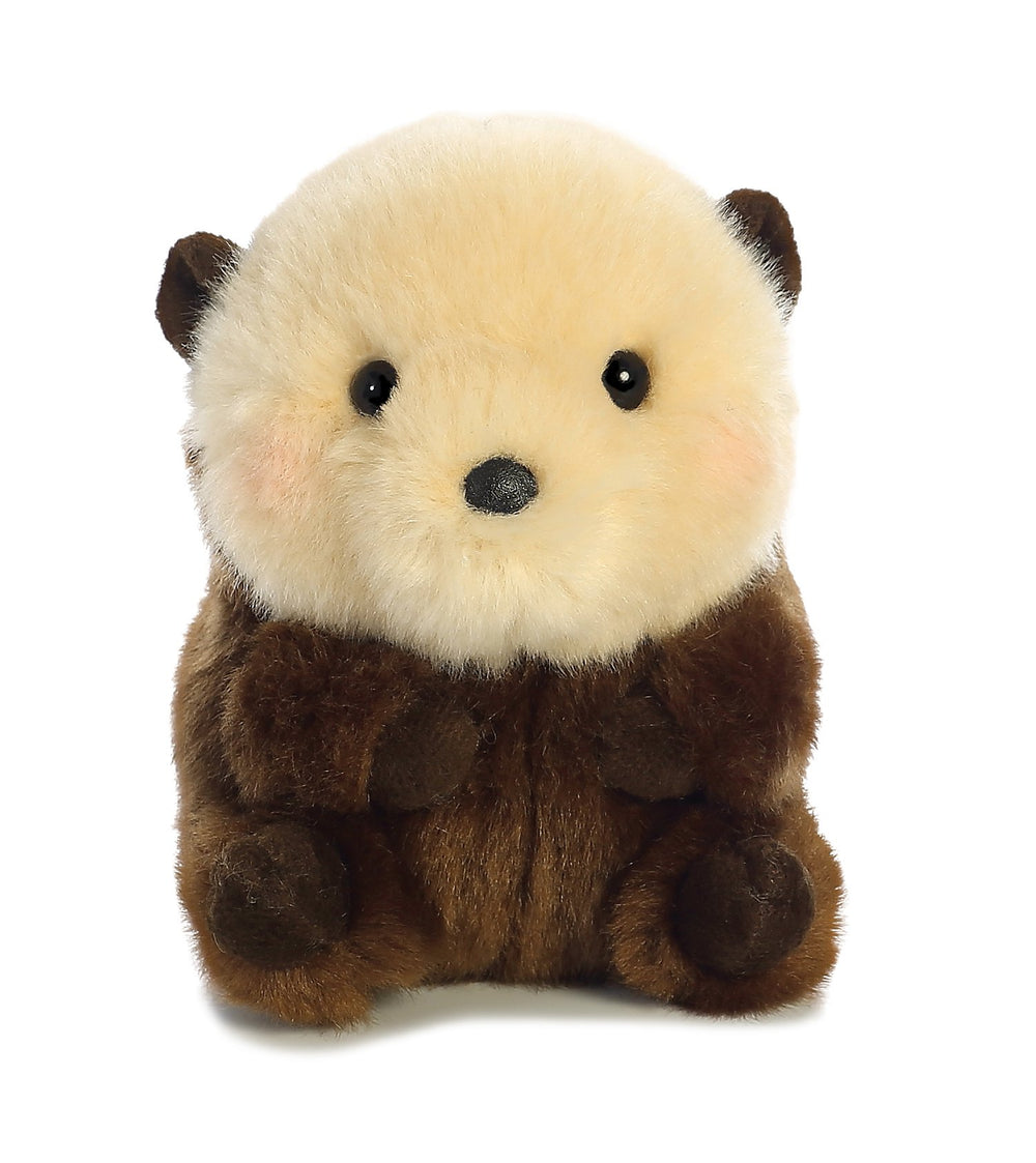 Aurora Playful Rolly Pet Sea Otter front view offers a cheerful, portable companion for travel.