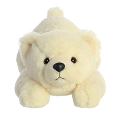 Aurora Polaris polar bear plush in a cuddle scene for imaginative play