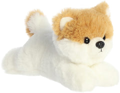 Aurora Pom the Pup mini Flopsie in white fur, a cuddly daily companion.