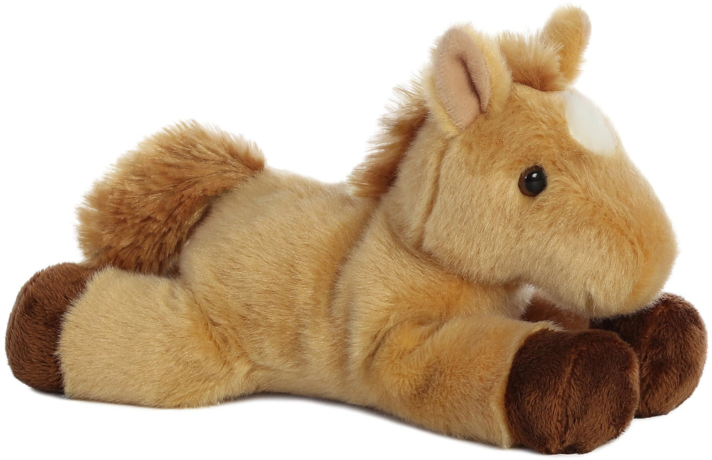Aurora Prancer bean-filled plush designed for durable snuggles during travel and play.