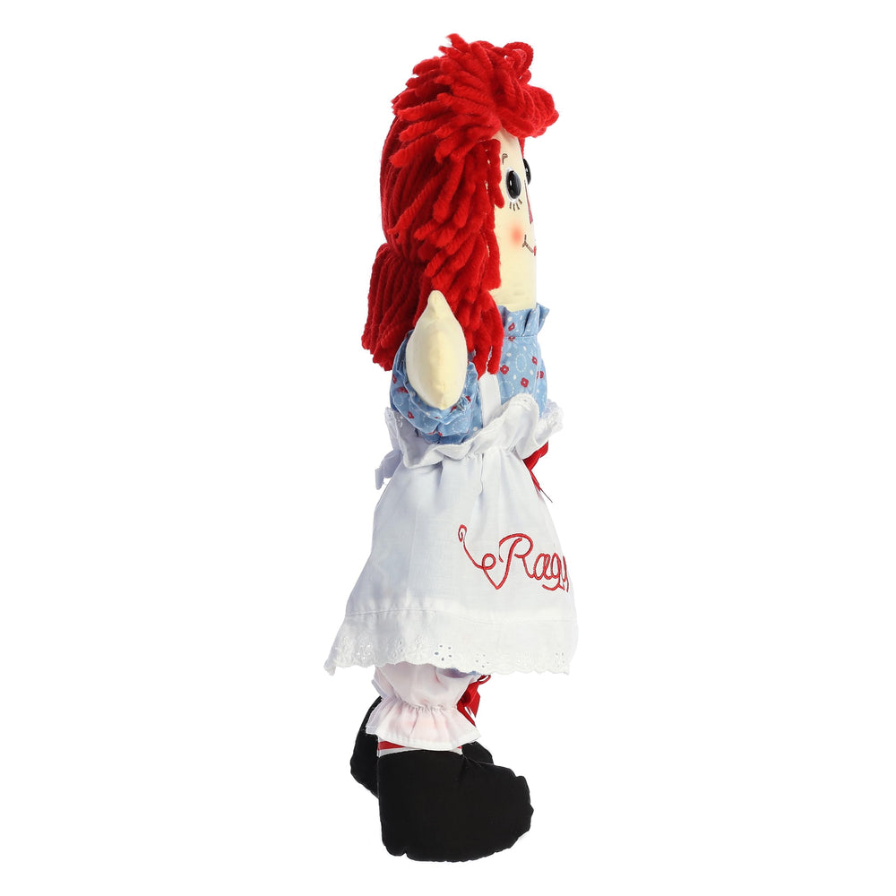 Aurora Raggedy Ann doll featuring carefully crafted vintage clothing for lasting charm