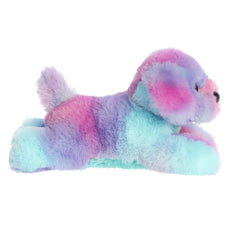 Aurora Rainbow Puppy Mini Flopsie inspires cuddly comfort during quiet reading