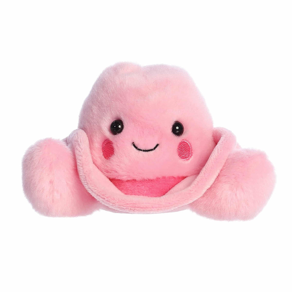 Aurora Sally Pink Cowgirl Hat plush close-up shows soft fur texture.