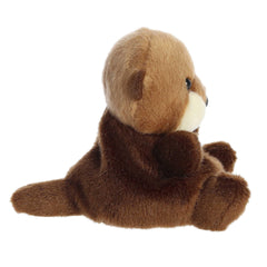 Aurora Selena Sea Otter plush in cuddled pose great for hugs and comfort.