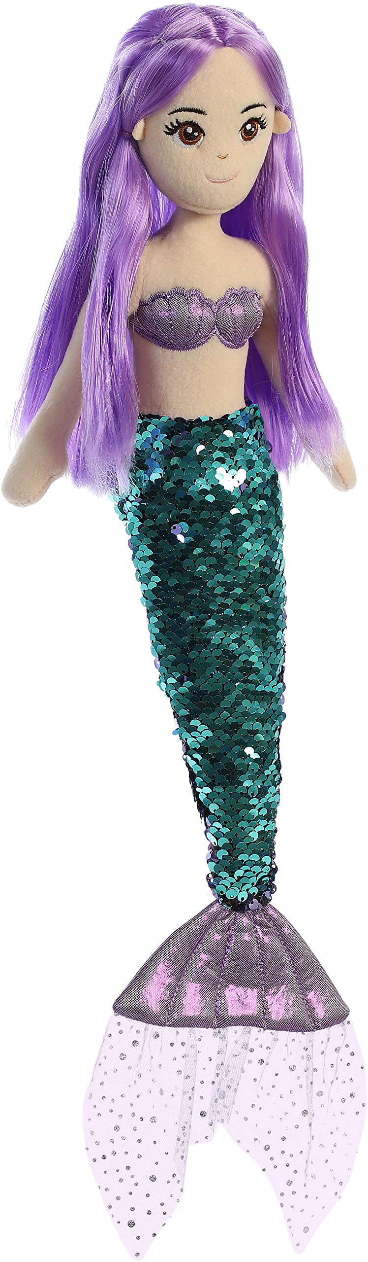 Aurora Sea Sparkles Jenna toy with embroidered features for lasting charm