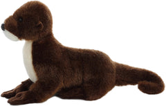 Aurora Sliddy otter plush with white belly detail perfect for pretend water adventures.