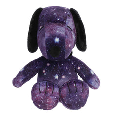 Aurora Snoopy stuffed animal sits upright for comforting hugs during storytime.