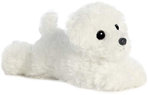 Snowball Mini Flopsie close-up face shows bright eyes for comfort.