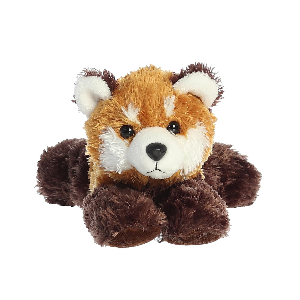 Aurora Red Panda Plush has bean pellets for stability during pretend adventures.
