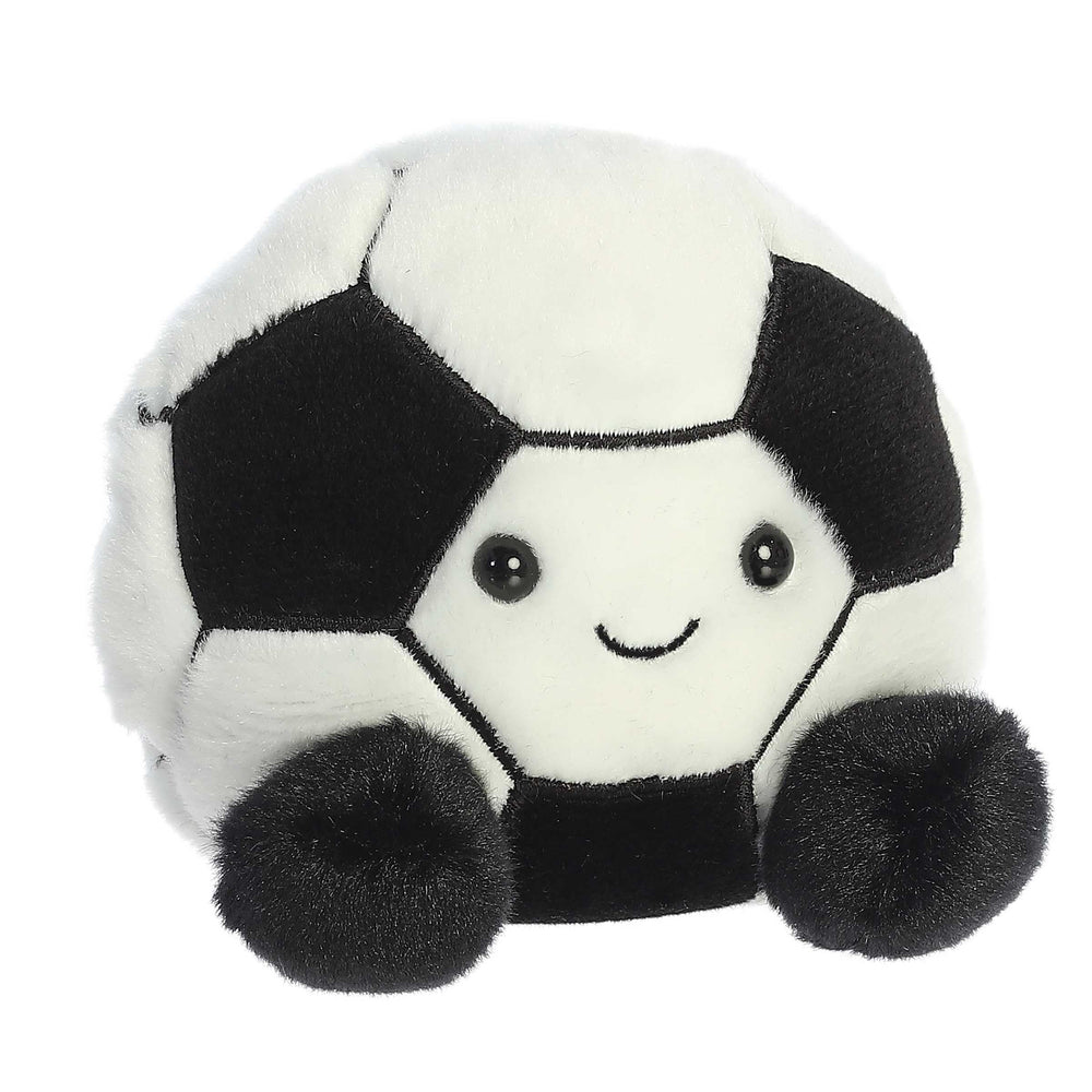 Aurora Striker plush with black and white design, perfect for playtime.