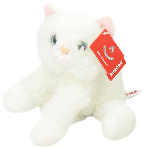 Aurora Sugar Too mini Flopsie white 8in, floppy pose, charming whimsy.