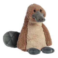 Aurora Talltales Platypus plush features soft fluffy fabric for cozy playtime