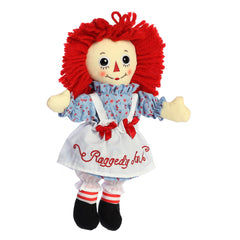 Aurora Timeless Raggedy Ann face detail shows soft features and vintage stitching.