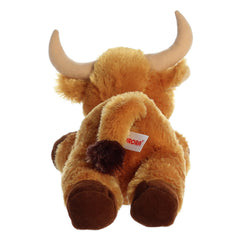 Aurora Toro Bull Plush bedtime scene, a comforting companion.