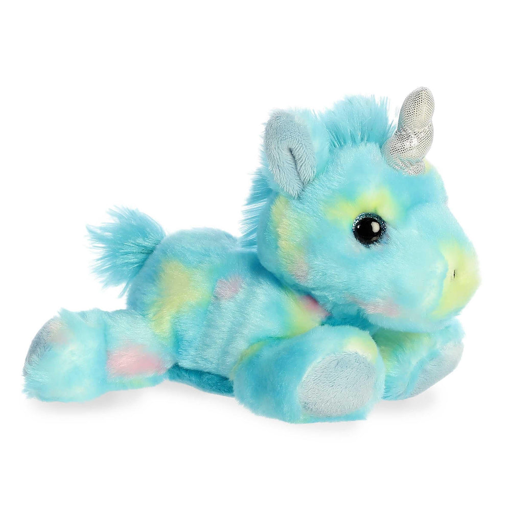 Aurora Blueberryripple Unicorn plush with shimmering horn for cozy cuddles and display.
