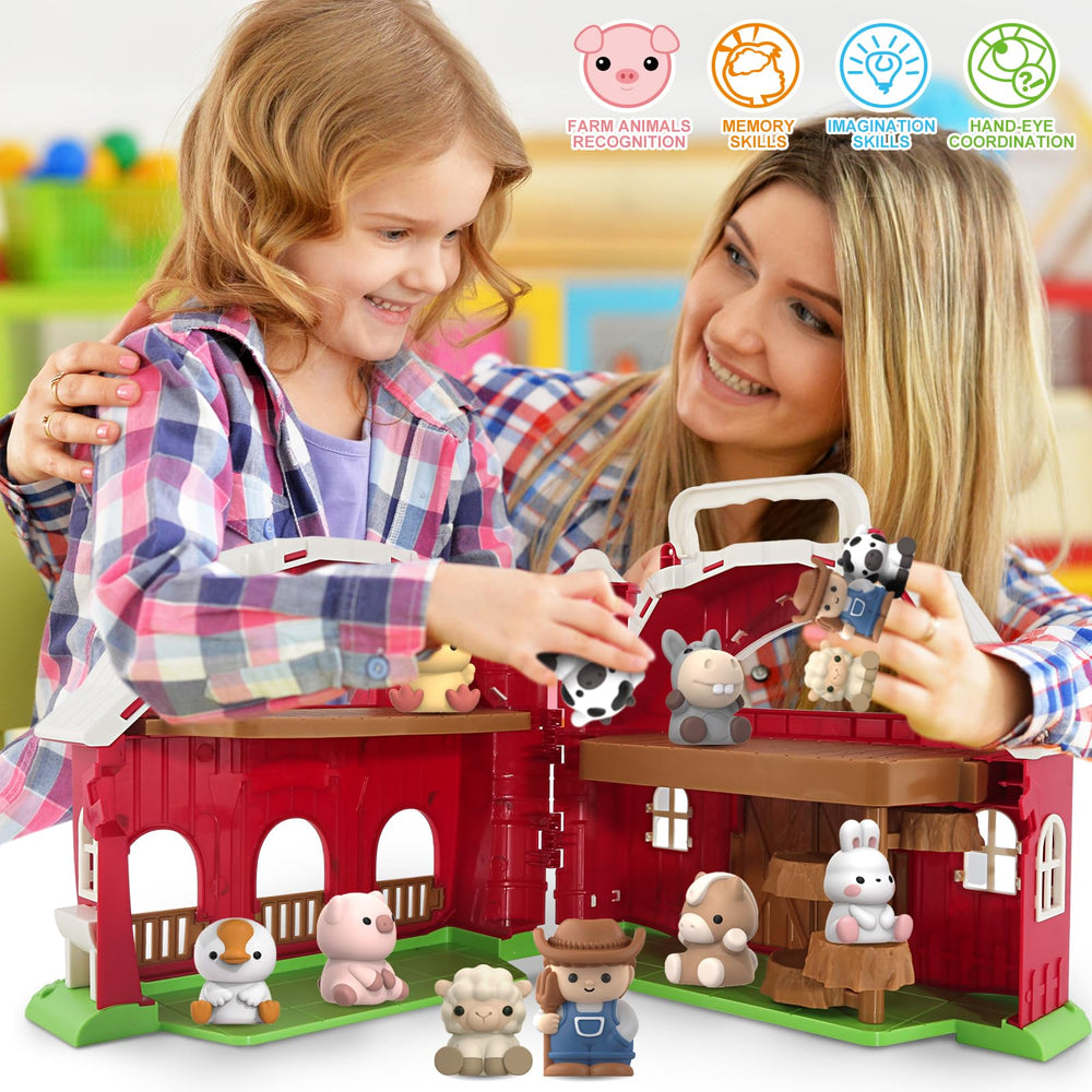 AuroTops farm playset handheld design ideal for on-the-go learning