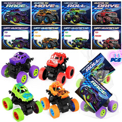 AuroTops monster trucks 24-pack with Valentine cards for classroom exchanges.