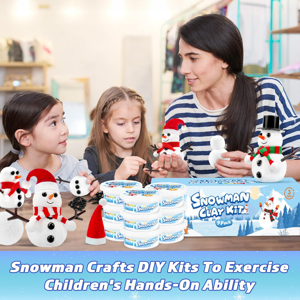 Aursy Snowman Kit hats and scarves for customized snowmen.