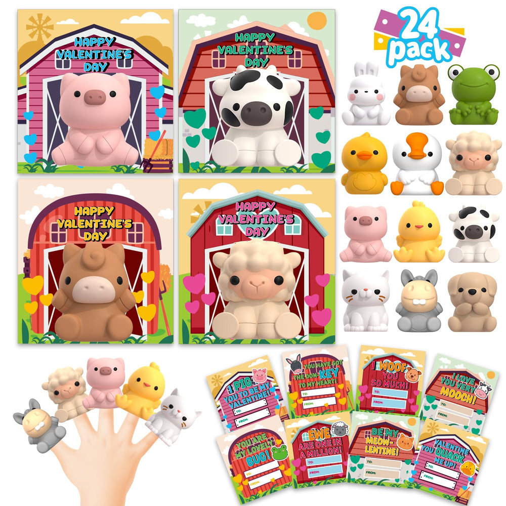 AuroTops farm animal finger puppets for imaginative storytelling