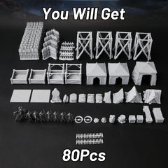 AUSPDICE AF676 modular pieces connect easily for scalable terrain