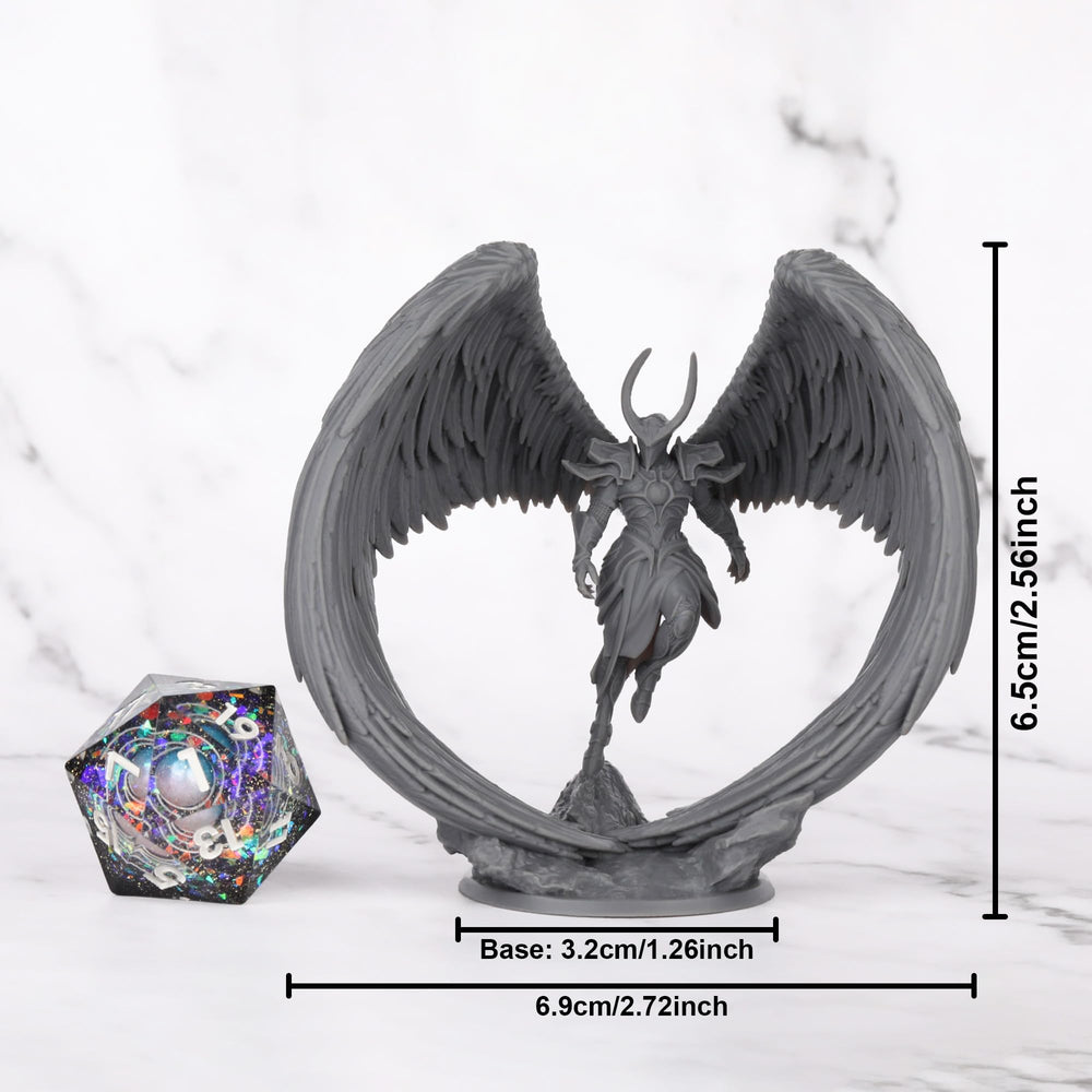 AUSPDICE Angel Fighter miniature displayed as a collectible for RPG enthusiasts