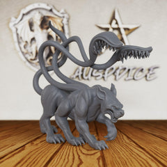 AUSPDICE Displacer Beast displayed as a collectible piece on shelves.