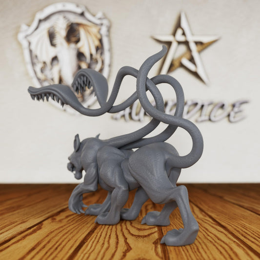 AUSPDICE Displacer Beast front view, ideal for immersive tabletop battles.