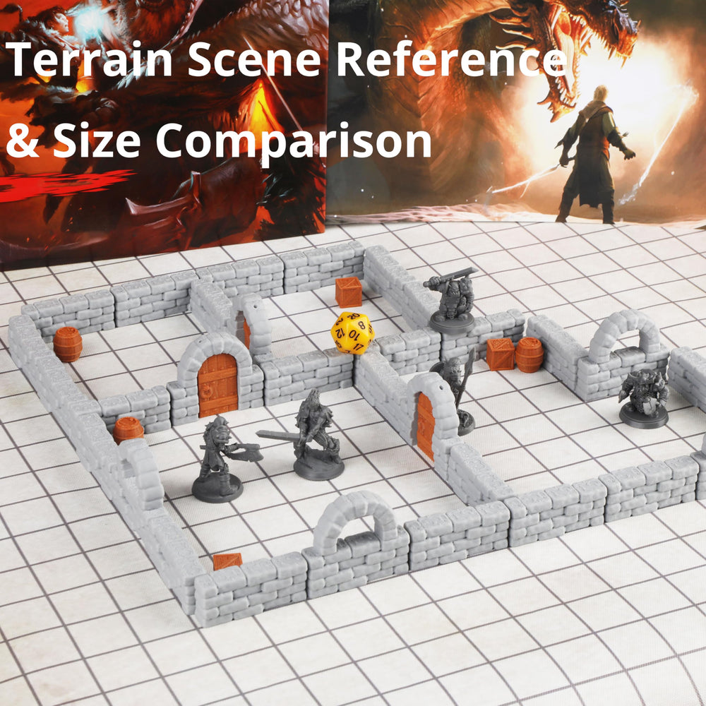 AUSPDICE Dungeon Doors 3pcs for flexible dungeon access and encounters.