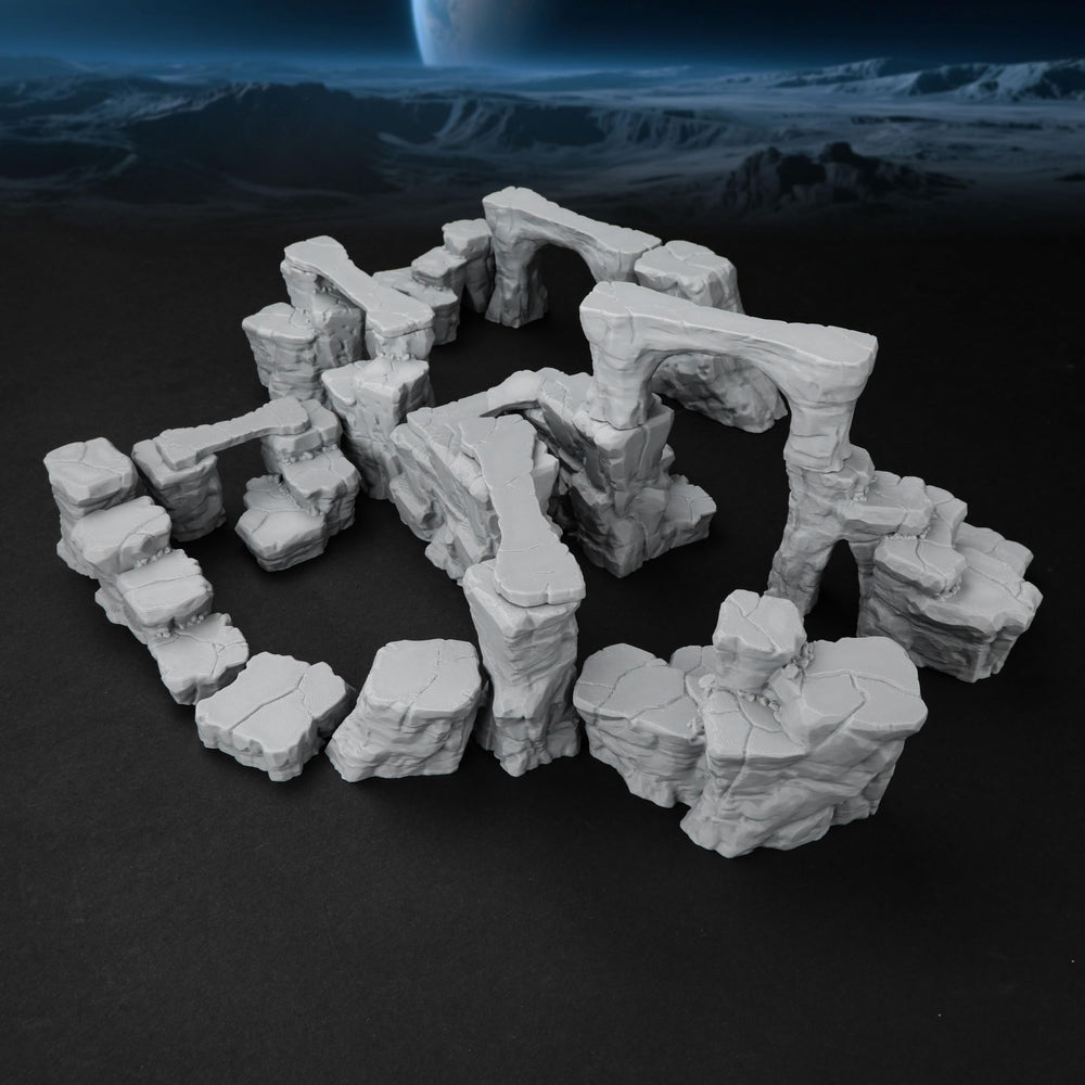 AUSPDICE Pit Canyon TTRPG structures add dramatic table presence.