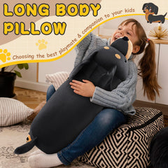 Auspicious Beginning dachshund plush in bedroom decor adds warm ambience.