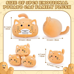 Auspicious Beginning blue baby kitten plush soft and colorful